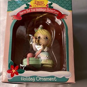 Precious Moments Blonde Figurine with Pastel Accents